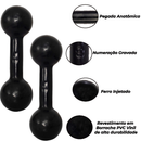 Kit Aeróbico Em Casa Caneleira 2 Kg + Colchonete + Halter 2 + Kettlebell emborrachado 4 kg