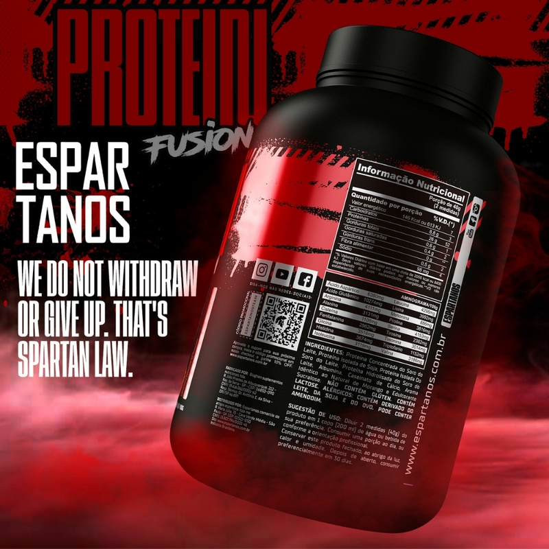 Kit Whey Protein Fusion + Bcaa + Creatina Pura Monohidratada + Glutamina + Colágeno + Shaker