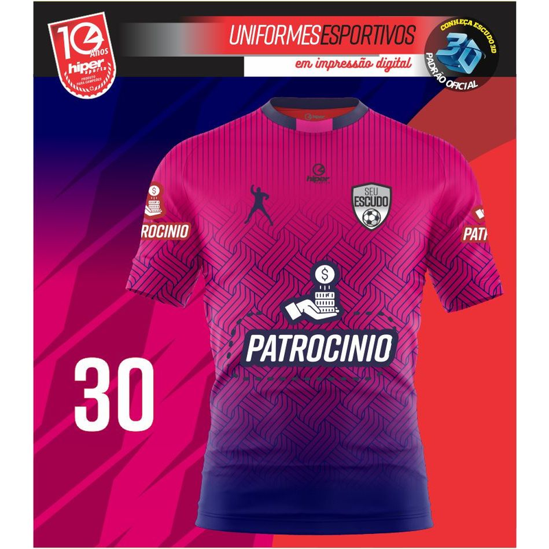 Jogo De Camisas+calção Fardamento Uniforme Futebol 12 Peças Personalizado Patrocínio Nome Escudo