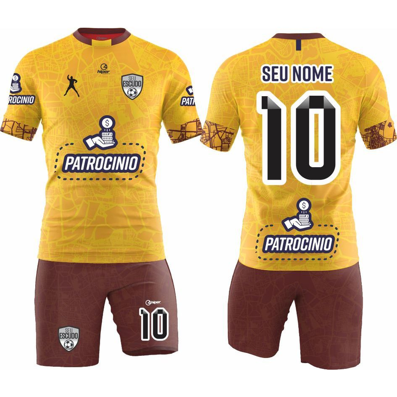 Kit Completo 12 Camisas + 12 Calções Personalizados