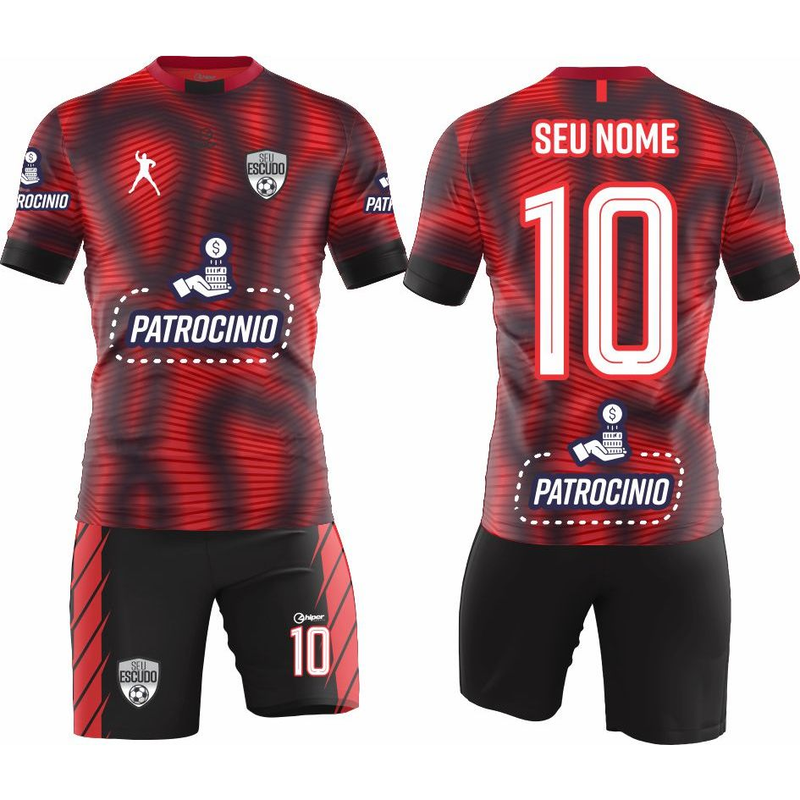 Kit Completo 12 Camisas + 12 Calções Personalizados