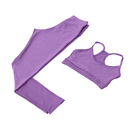 Conjunto Fitness Top + Legging Canelado com Bolso