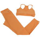 Conjunto Fitness Top + Legging Canelado com Bolso