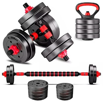 Kit Dumbbell Halter Ajustável Academia Musculação 10kg Para Braço Costa Peitoral Treino exercicio