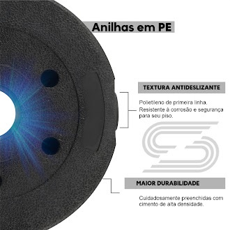 Kit Dumbbell Halter Ajustável Academia Musculação 10kg Para Braço Costa Peitoral Treino exercicio