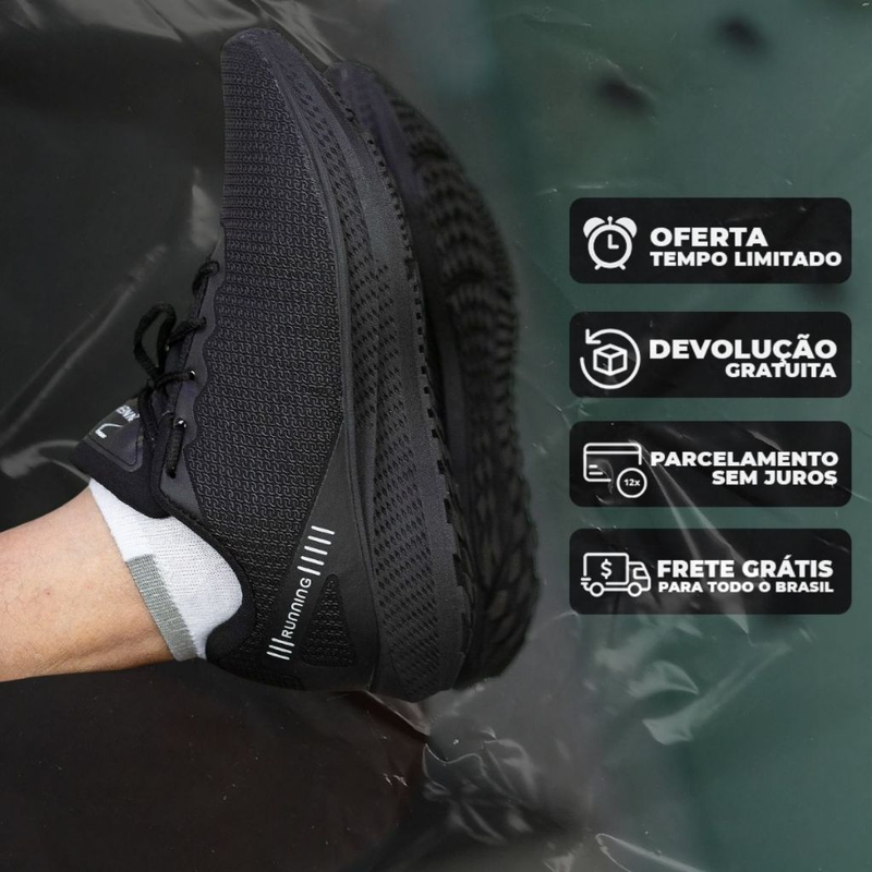 Tênis para Academia/Corrida + Relógio MI GRÁTIS! Estilo e Qualidade – Clique Hoje!