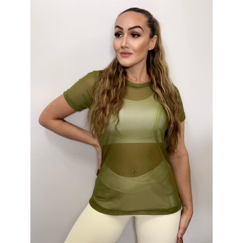 Blusa Feminina de Tule Transparente