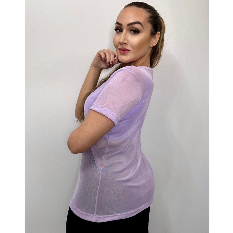Blusa Feminina de Tule Transparente