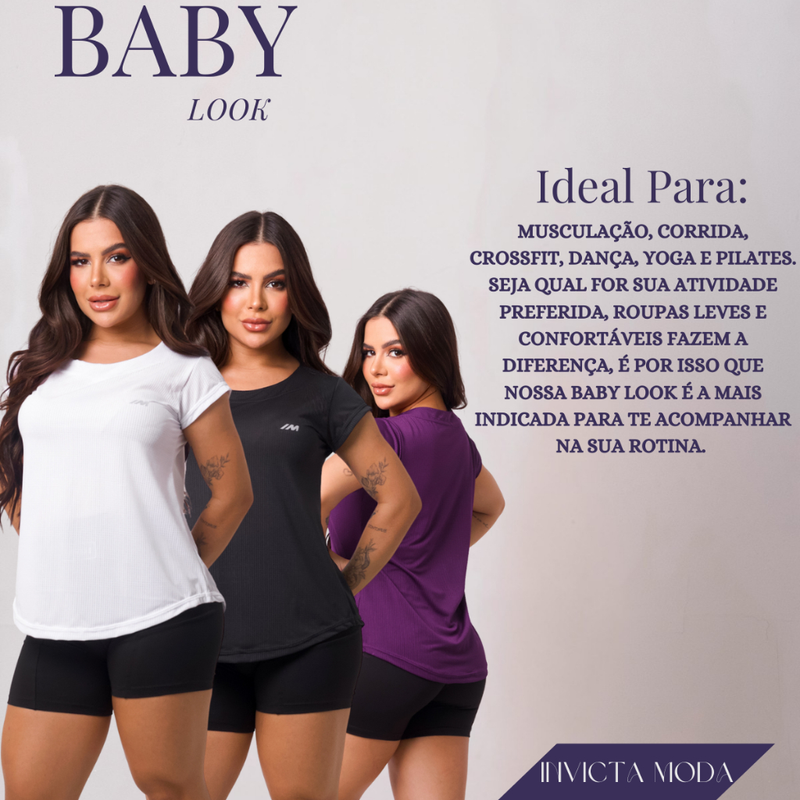 Kit 3 Camiseta Academia Feminina Dry Fit Treino Blusa Caminhada Treino Musculação