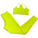 Conjunto Fitness Top + Legging Canelado com Bolso