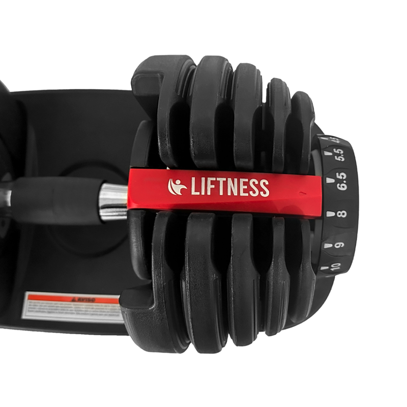 Halter Regulavel Vermelho 24kg - Dumbell Anilhas Liftness