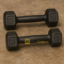 Par Halter Sextavado Pintado-Musculação Academia Funcional Peso Para Braço Treino em Casa Crossfit