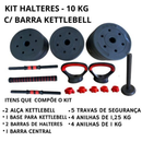 Kit de Barras e Anilhas Multifuncional