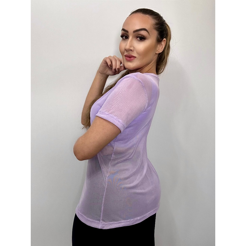 Blusa Feminina de Tule Transparente
