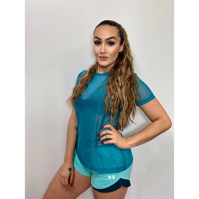 Blusa Feminina de Tule Transparente