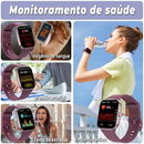 FILIEKEU Smartwatch Chamada Bluetooth Esportes Fitness Pulseira Pressão Arterial Relógio Inteligente