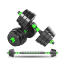 Halteres Kit Ajustável 20kg Crossfit Treino Academia Treino VERDE