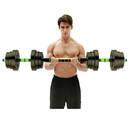 Halteres Kit Ajustável 20kg Crossfit Treino Academia Treino VERDE