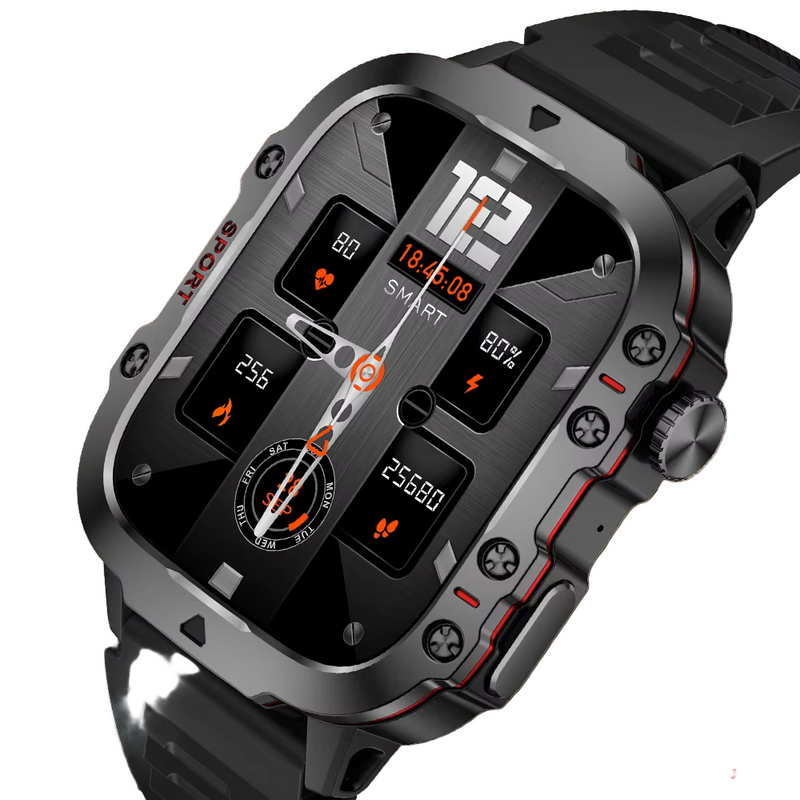 Smartwatch Monitor de frequência cardíaca Relógios masculinos Bluetooth Call Esportes Fitness Relógio inteligente