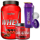 Kit Nutri Whey 900g + Creatina CarboFuel 300g + Coqueteleira