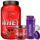 Kit Nutri Whey Pote 900g + Creatina CarboFuel 300g + Coqueteleira
