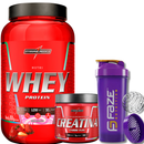 Kit Nutri Whey Pote 900g + Creatina CarboFuel 300g + Coqueteleira