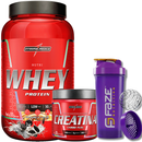 Kit Nutri Whey Pote 900g + Creatina CarboFuel 300g + Coqueteleira