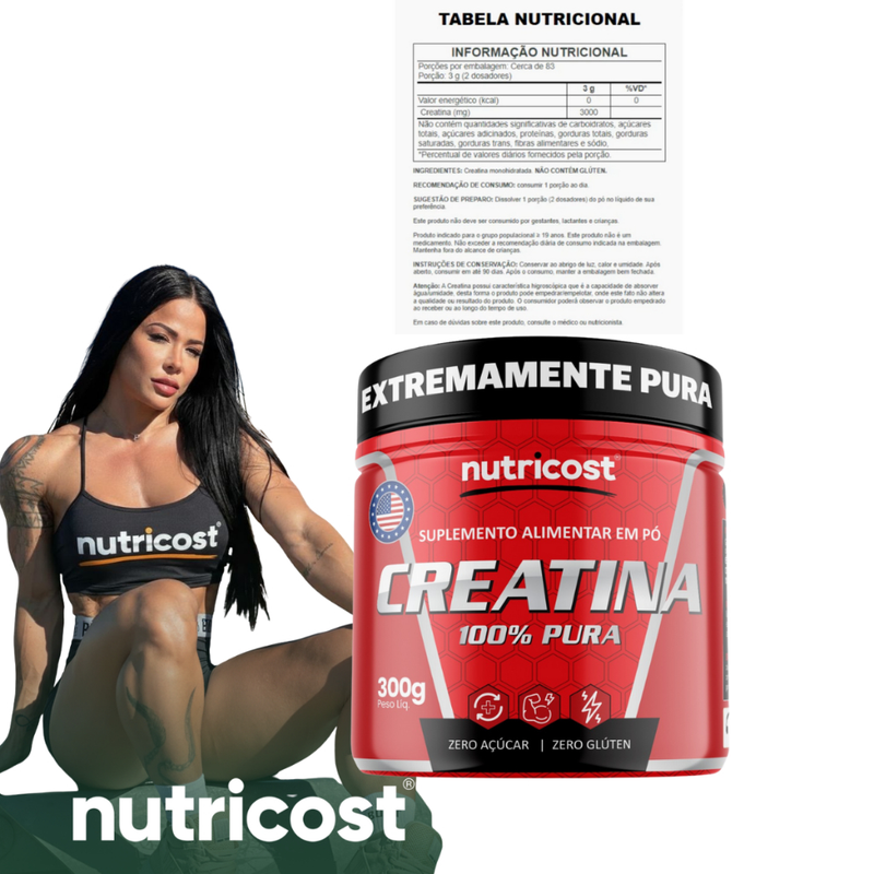Creatina Nutricost 100% Pura 300g