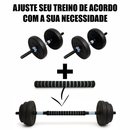 Conjunto De Halter Kit Peso Emborrachado 30kg Musculação
