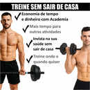 Conjunto De Halter Kit Peso Emborrachado 30kg Musculação