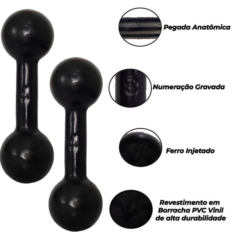 Kit Aeróbico Mini Jump + halter 2kg + caneleira2 + step + Colchonete + extensor + roda + mini band médio + corda