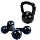 KIT AERÓBICO - KETTLEBELL 4KG + PAR HALTER 3KG