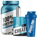 Kit Whey Protein + Creatina 300g + Coqueteleira